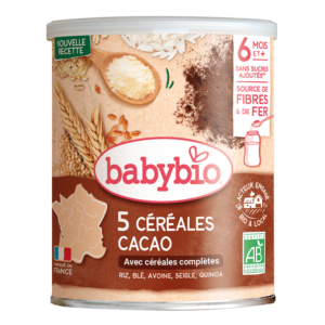 Babybio Cocoa 5 Cereals - Organic +6months
