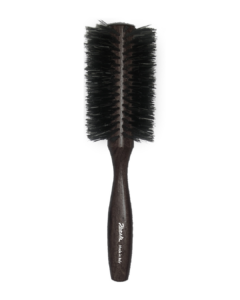 JANEKE BLACK TUMBLED WOOD HAIRBRUSH, Ø60mm
