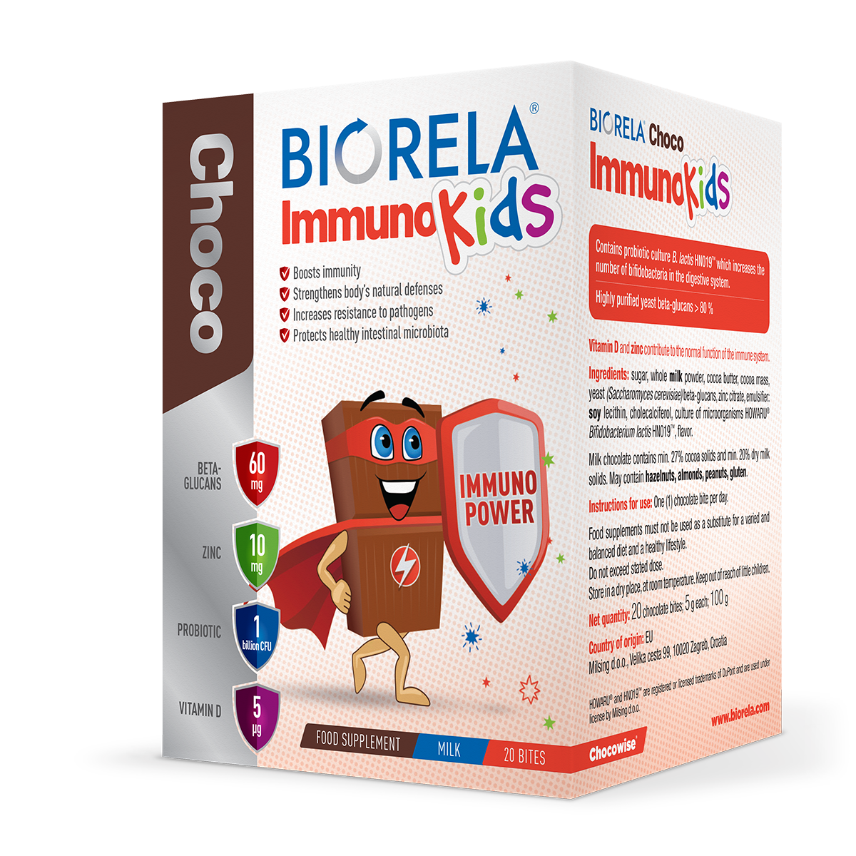 Biorela Immuno Kids Choco *20