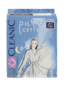 Harper Cleanic Pure Cotton Night Sanitary Pads 8 pcs (foil)
