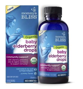 Mommy Blis Organic Baby Elderberry Drops+ Immunity Suport - 514201