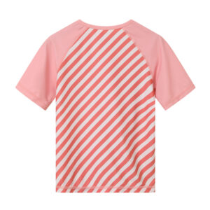 Tutete Long  Sleeve Sun Protection T-shirt Stripes Bloom & Blush 1-2 years