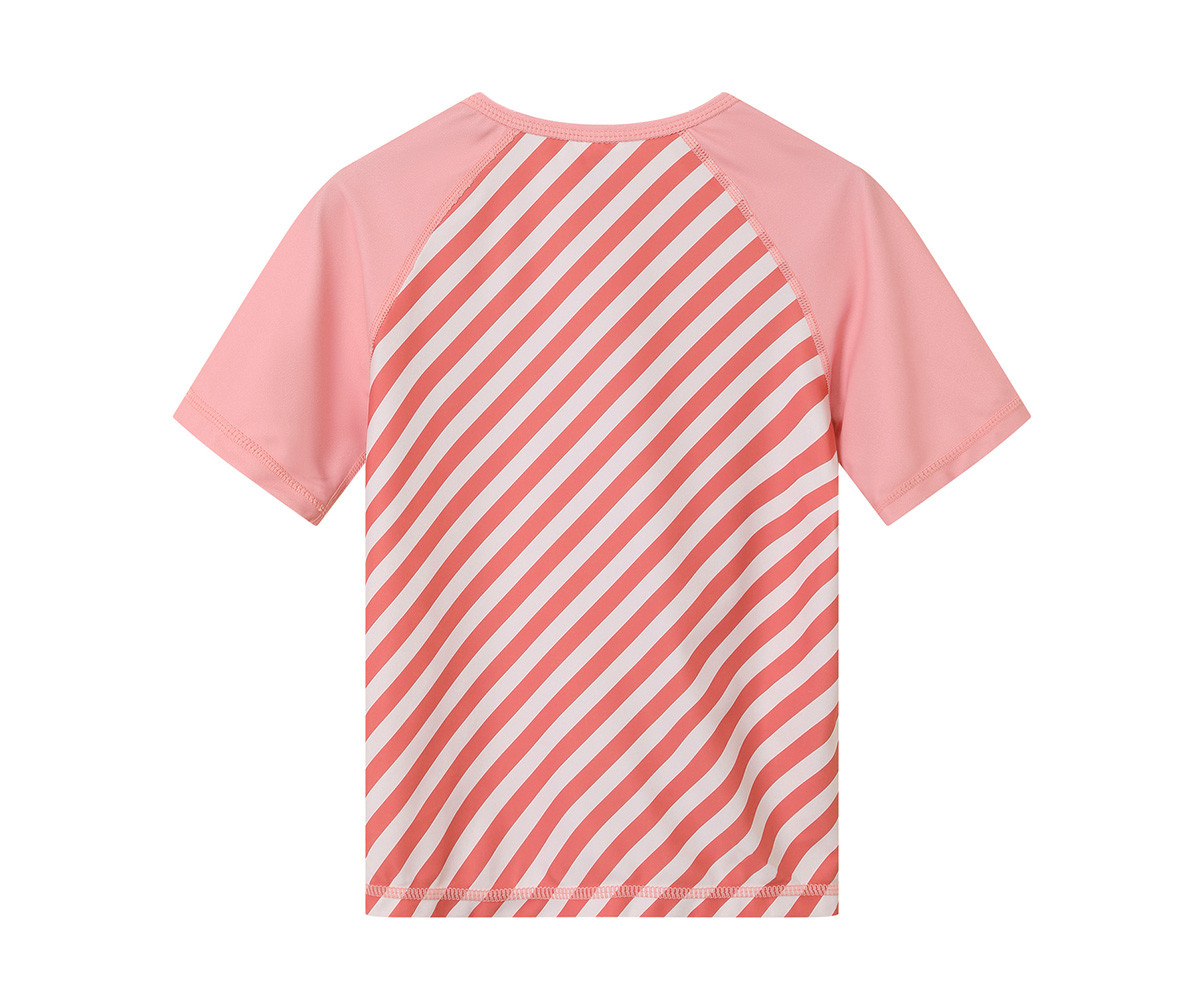 Tutete Long  Sleeve Sun Protection T-shirt Stripes Bloom & Blush 1-2 years