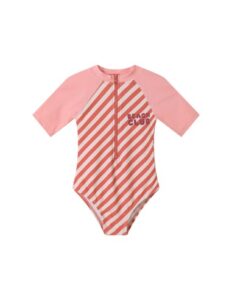 Tutete Swimsuit with Zipper Stripes Bloom&Blush