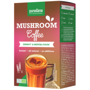 Purasana Hot Drinks Mushroom Coffee 6 x 3g BIO
