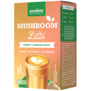 Purasana Hot Drinks Mushroom Latte 6 x 10g BIO