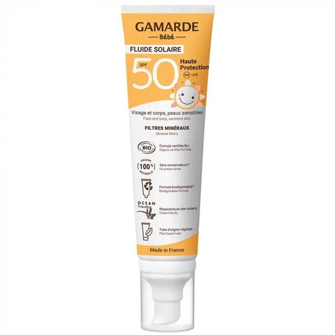 Gamarde Solaire Haute Protection SPF50 Bebe tube pompe 100ml