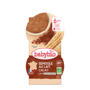 Babybio Semolina Cream with Cocoa +6months 2x100gr