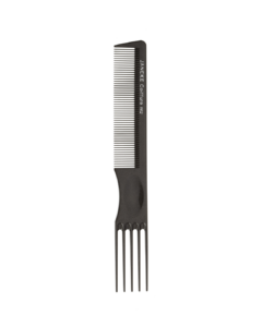 JANEKE PROFESSIONAL COMB WITH PICK, BLACK COLOR, 20,5cm