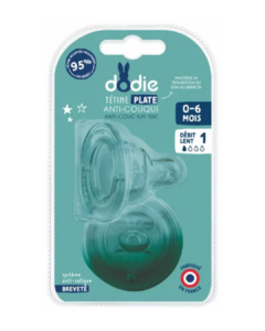 Dodie Teat Sensation+ flat Anti-colic wide neck 0-6 months silicone