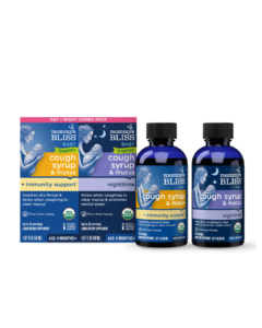 Mommys Bliss Organic Baby Cough Syrup & Mucus Relief + Immunity Boost Day/Night