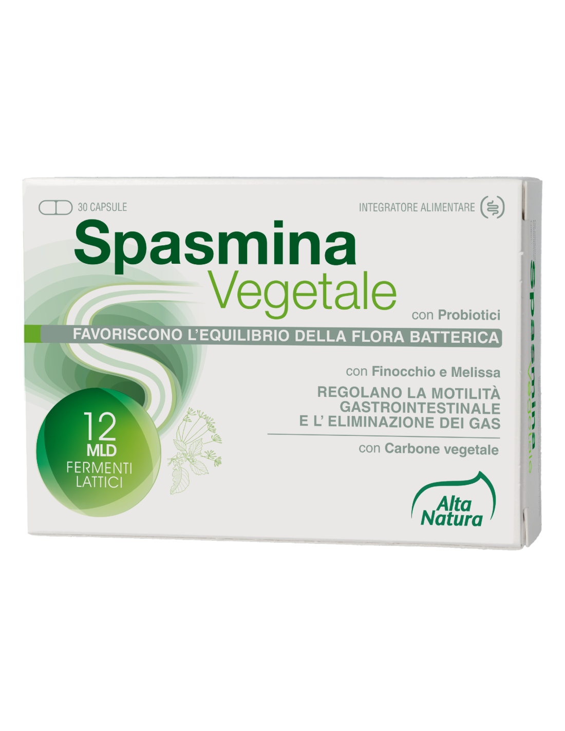 Alta Natura Spasmina Vegetale 30Caps