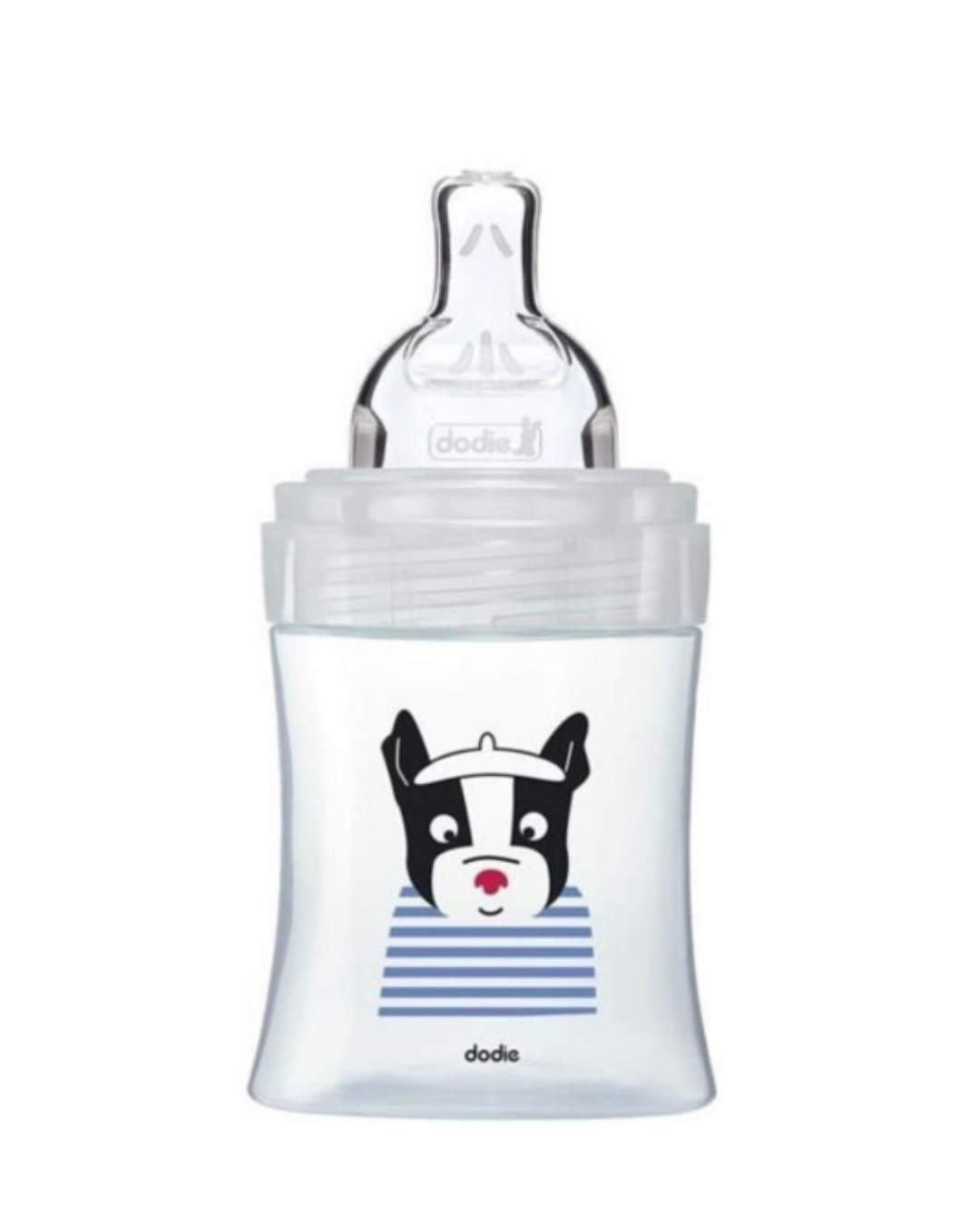 Dodie Bottle Sensation+ Anti-colic glass 150ml  0-6 months Flat Teat Flow 1